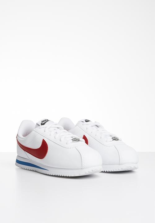 Nike - Cortez basic sl bg - white/varsity red-varsity royal-black-mtlc silver
