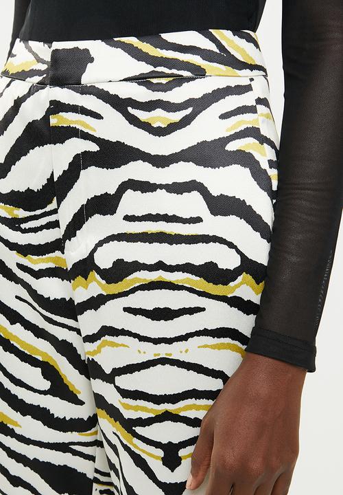 Missguided - Zebra print tailored cigarette trouser - multi