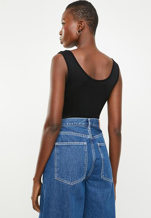 Superbalist - Cami strap 2 pack bodysuit - black & grey 