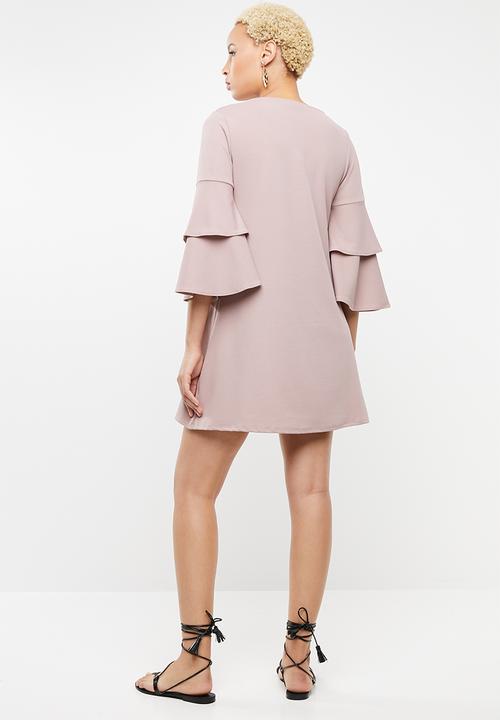 STYLE REPUBLIC - Frill sleeve dress - pink 