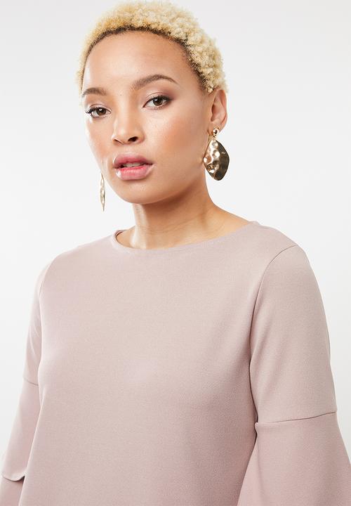 STYLE REPUBLIC - Frill sleeve dress - pink 