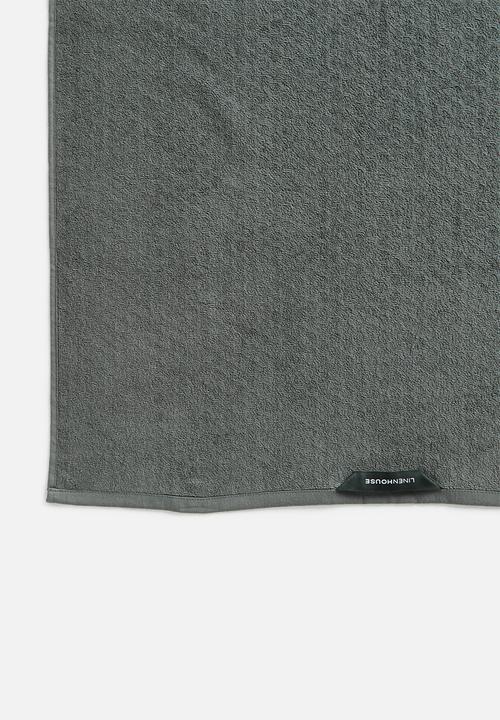 Linen House - Jordan spot bath sheet - asphalt