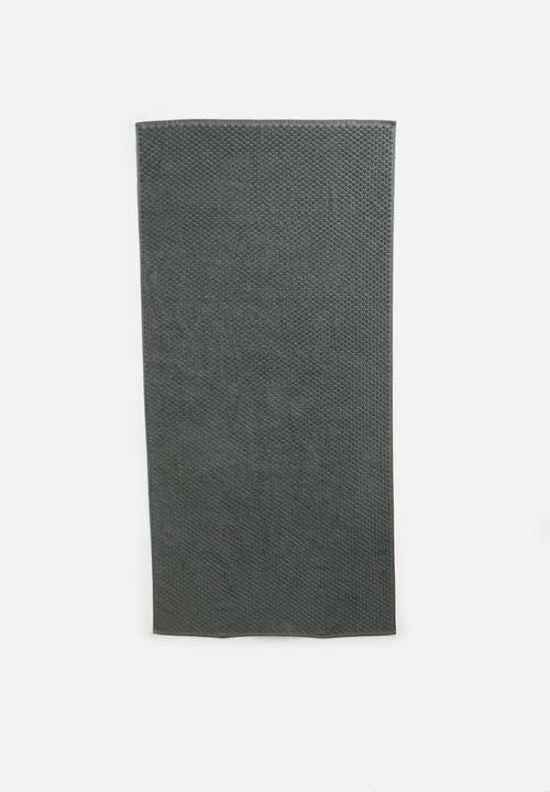 Linen House - Jordan spot bath towel - asphalt