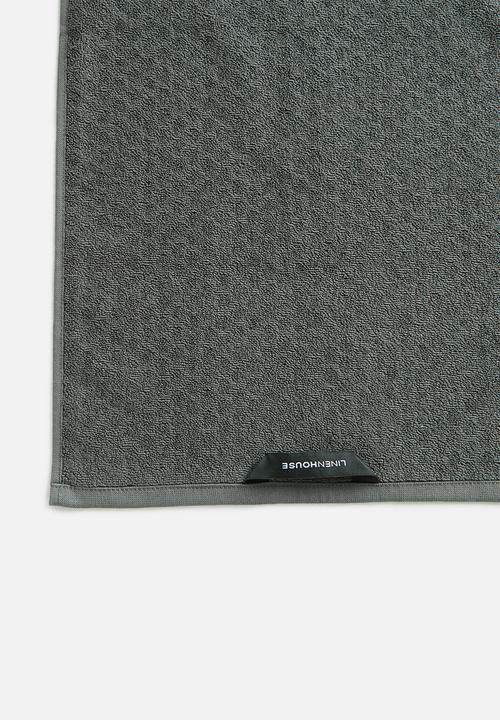 Linen House - Jordan spot hand towel - asphalt