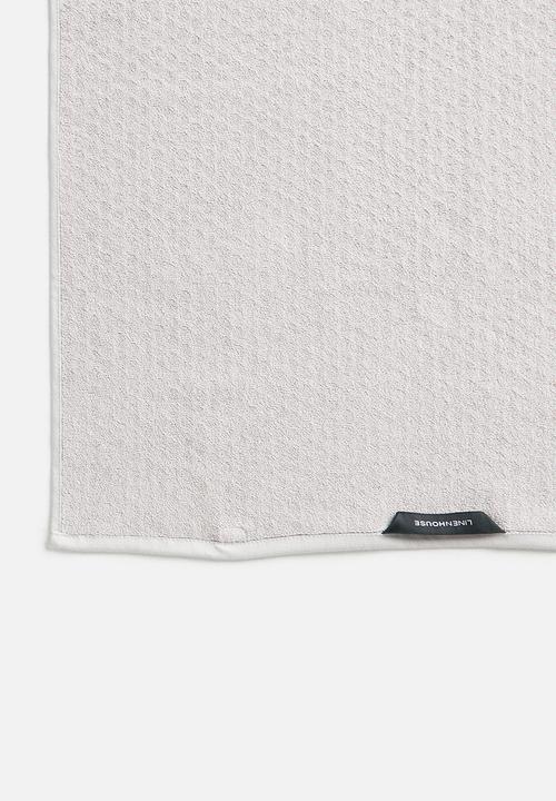 Linen House - Jordan spot bath towel - stone