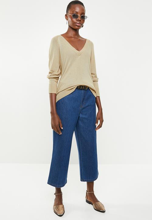 Superbalist - Lightweight bamboo blend V-neck pullover - beige