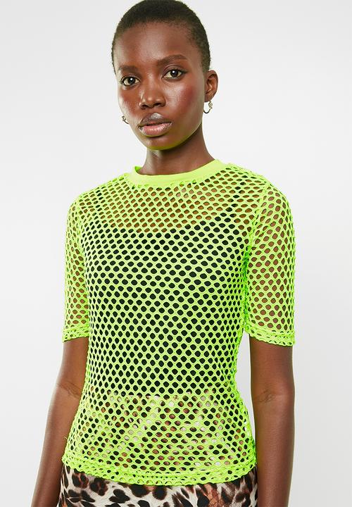 Superbalist - Neon mesh tee - yellow