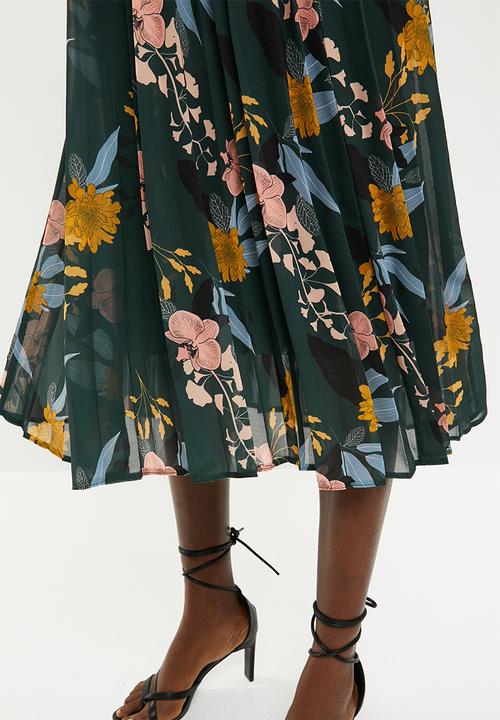 Superbalist - Printed pleated skirt - multi 