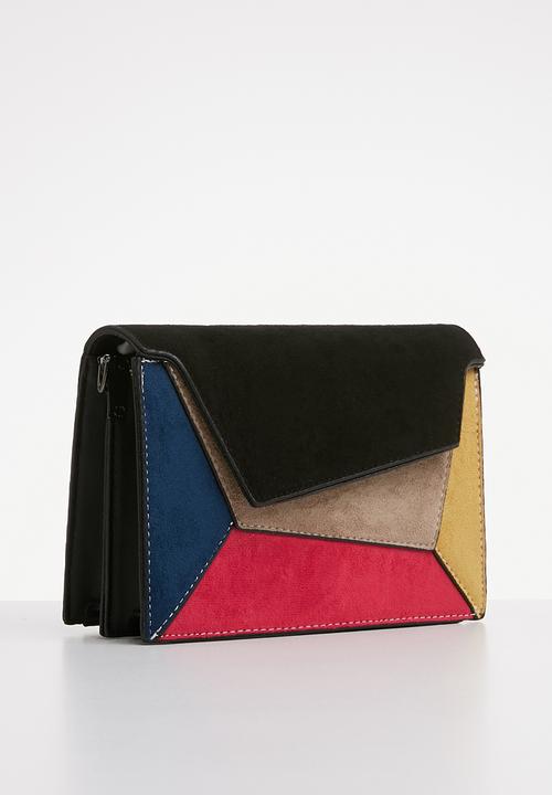 Superbalist - Assymetrical patch detail bag - multi