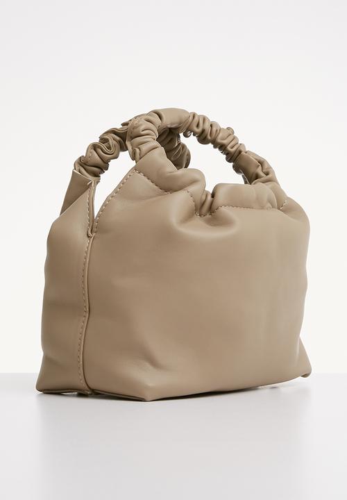 Superbalist - Caitlyn rouched handle bag - beige