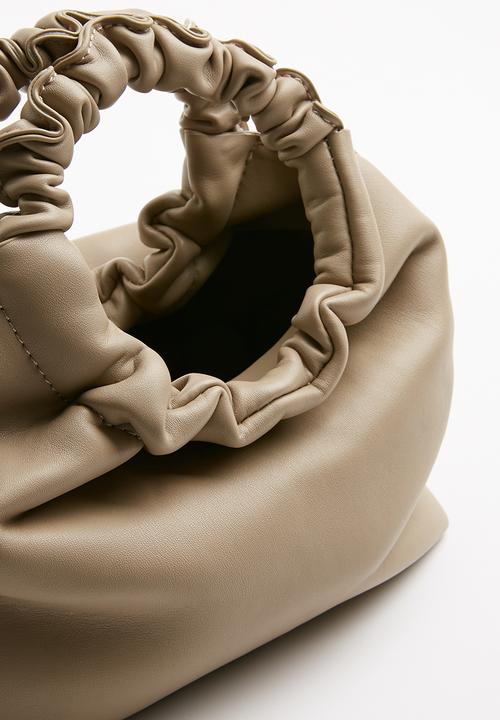 Superbalist - Caitlyn rouched handle bag - beige