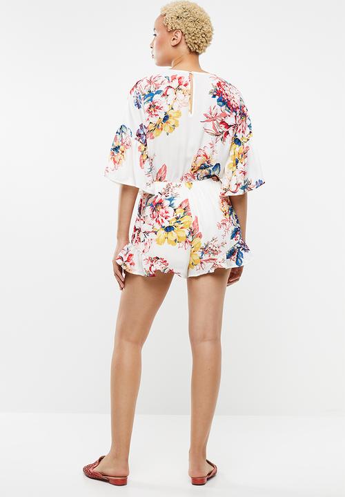 Forever21 - Floral kimono playsuit - multi