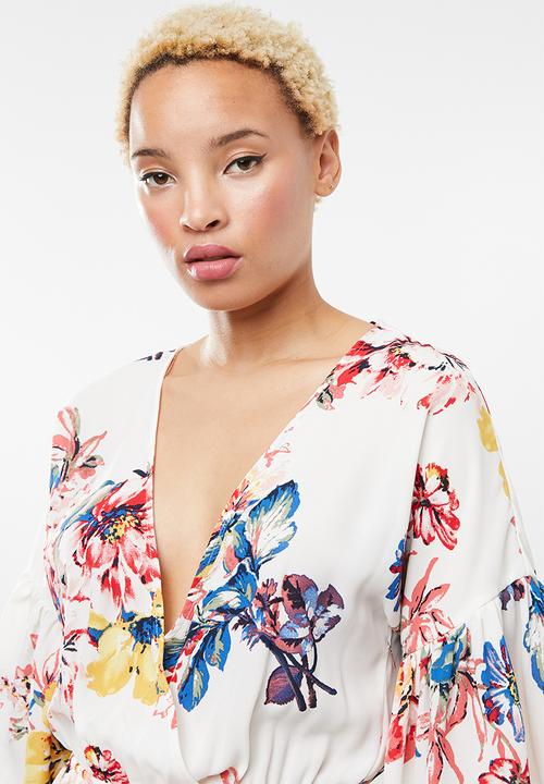 Forever21 - Floral kimono playsuit - multi