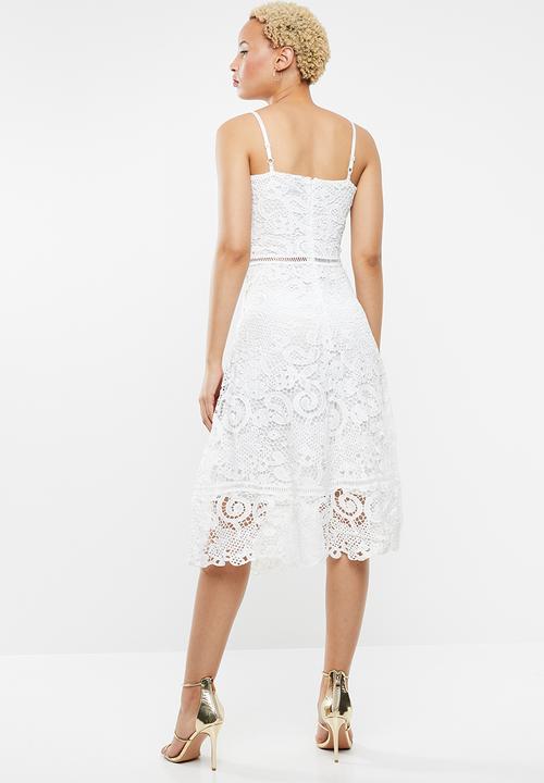 STYLE REPUBLIC - Crochet ladder tea dress - white
