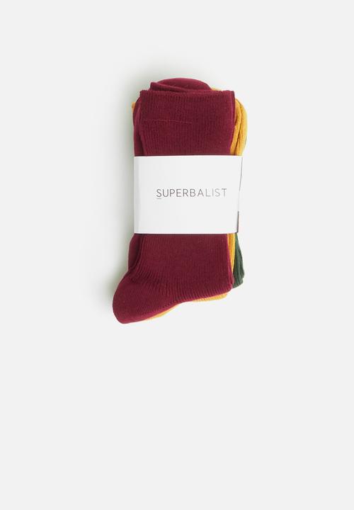 Superbalist - 3 Pack ankle socks - multi
