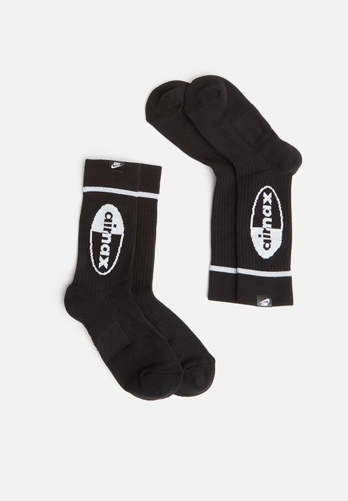 Nike - Socks Air Max crew 2 pack socks - black