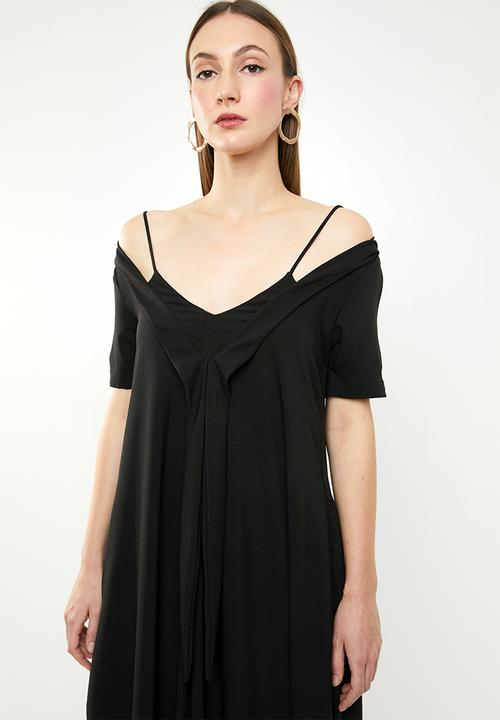 AMANDA LAIRD CHERRY - Pulane maxi dress - black