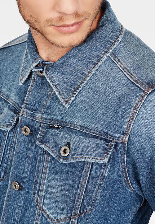 G-STAR - 3301 slim fit jacket - blue