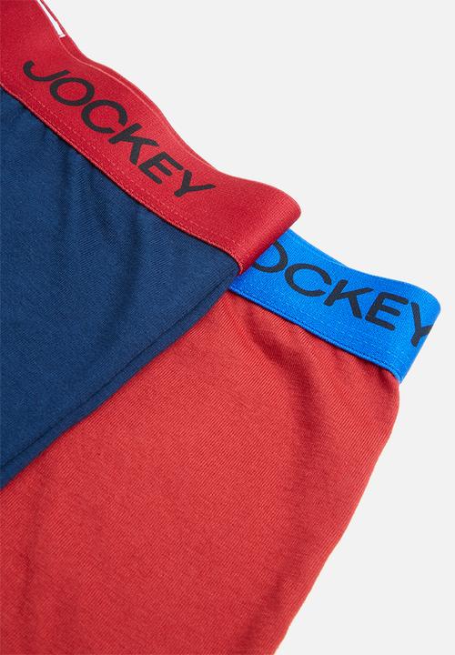 Jockey - Nautical 2 pack trunks - red & navy 