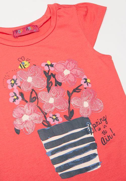 Pop Candy - Pg T-shirt - coral