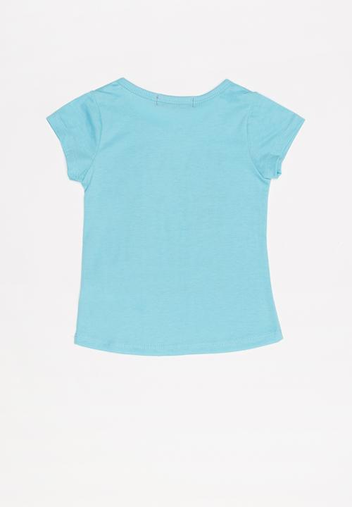 Pop Candy - Girls paris slogan shirt - blue