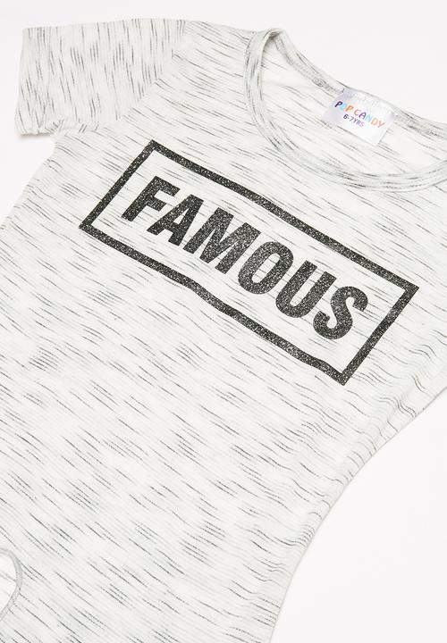 Rebel Republic - Teens printed short sleeve tee - grey