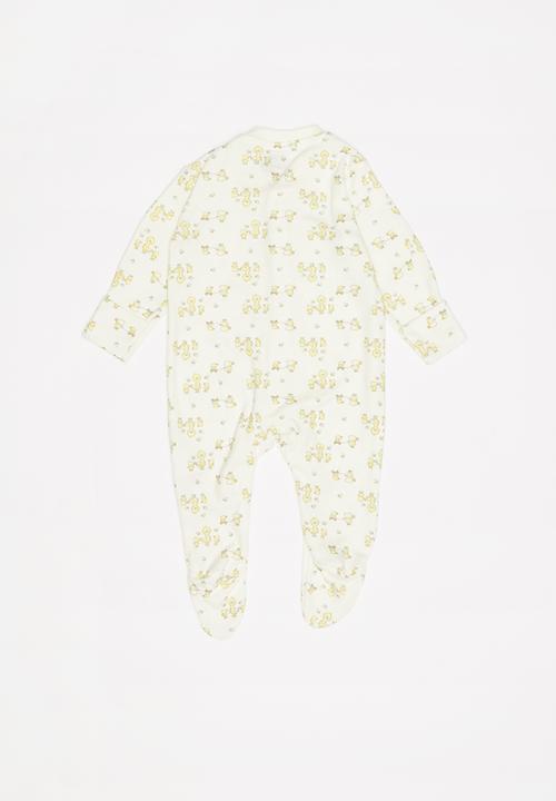 Pop Candy - Baby boys sleepsuit - white