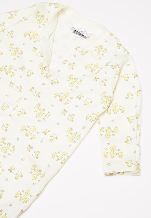 Pop Candy - Baby boys sleepsuit - white