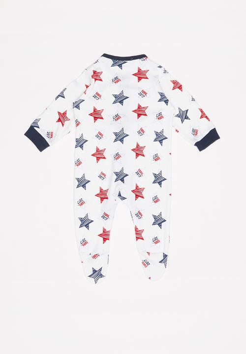 Pop Candy - Born in 2017 sleepsuit - white 