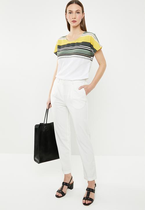 edit - Printed short sleeve blouse - multi
