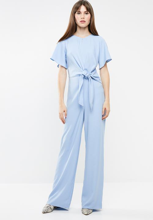 missguided side tie jumpsuit