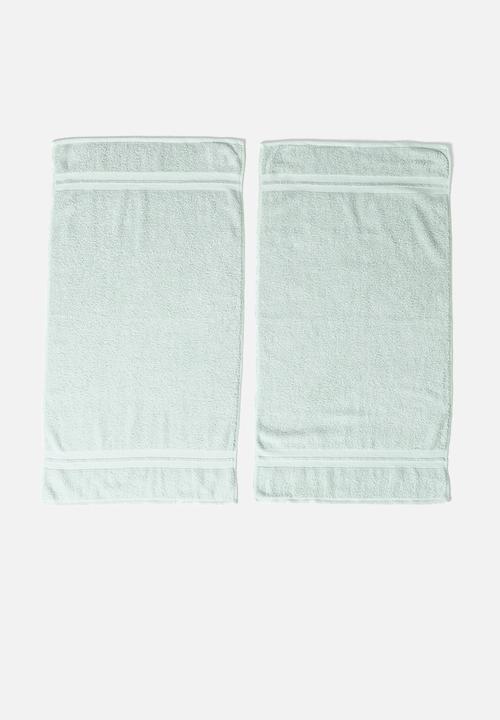 Club Classique - Grace hand towel set of 2 - duck egg