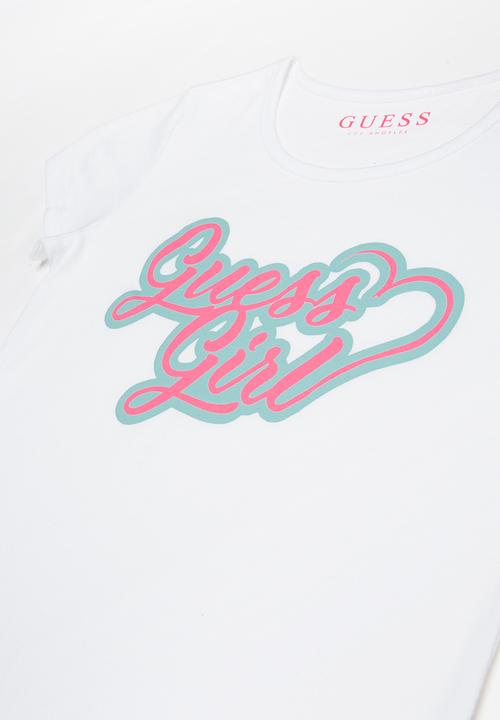GUESS - Short sleeve Guess Girl tee - white