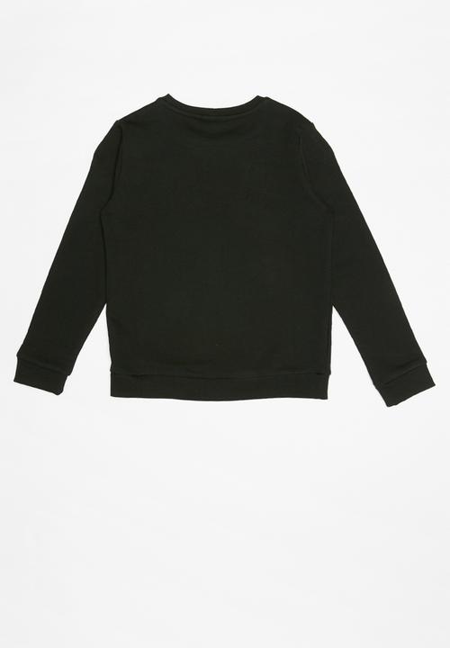 GUESS - Teens long sleeve icon active top - black