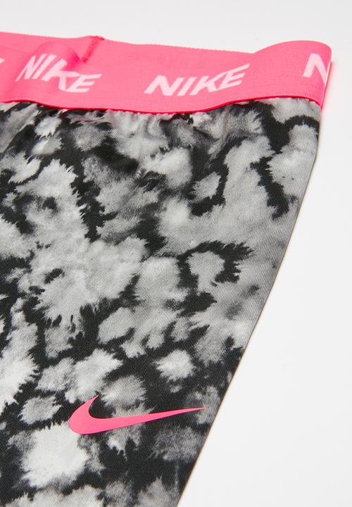 Nike - Nike dri-fit rainbow wash aop leggings - grey & pink