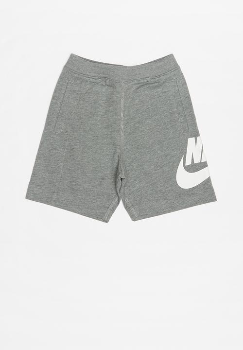 nike alumni shorts grey