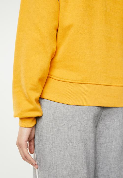 ONLY - Lotta long sleeve o-neck sweat - yellow