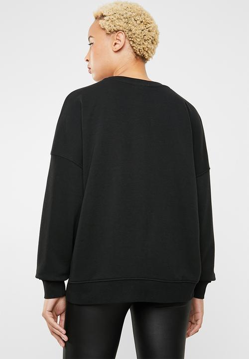 ONLY - Karla o-neck sweat - black