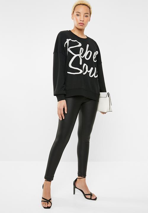 ONLY - Karla o-neck sweat - black