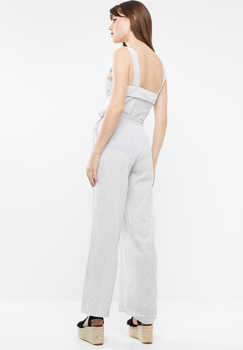 SISSY BOY - Roco linen jumpsuit - black & white