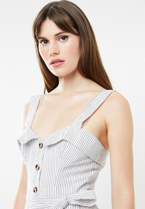 SISSY BOY - Roco linen jumpsuit - black & white