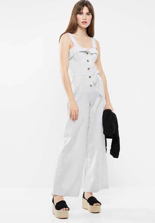 SISSY BOY - Roco linen jumpsuit - black & white