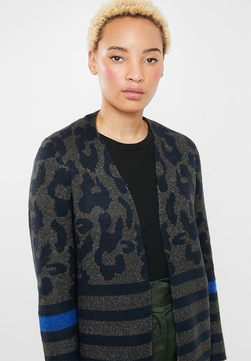 ONLY - New odine longsleeve open cardigan knit - green