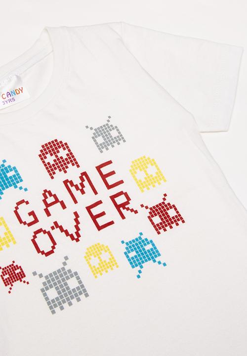 Pop Candy - Boys Printed T-shirt - white