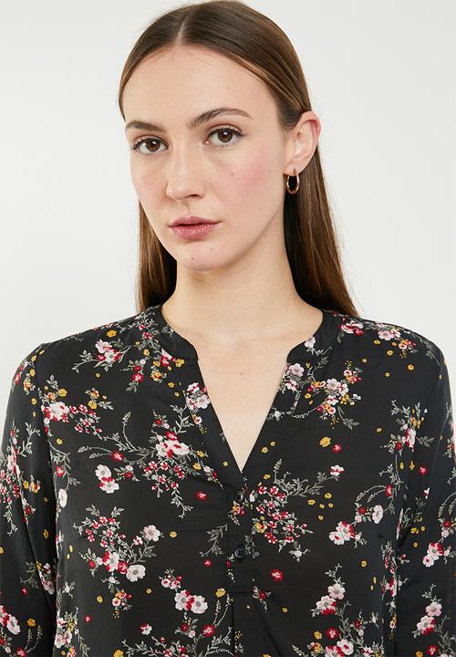 edit - Long sleeve blouse - multi