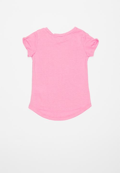 Pop Candy - Girls flower print tee - pink