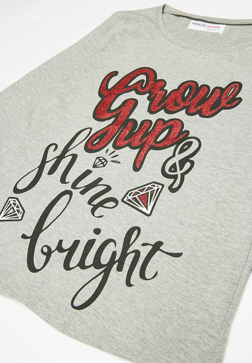 MINOTI - Teens long sleeve top - grey