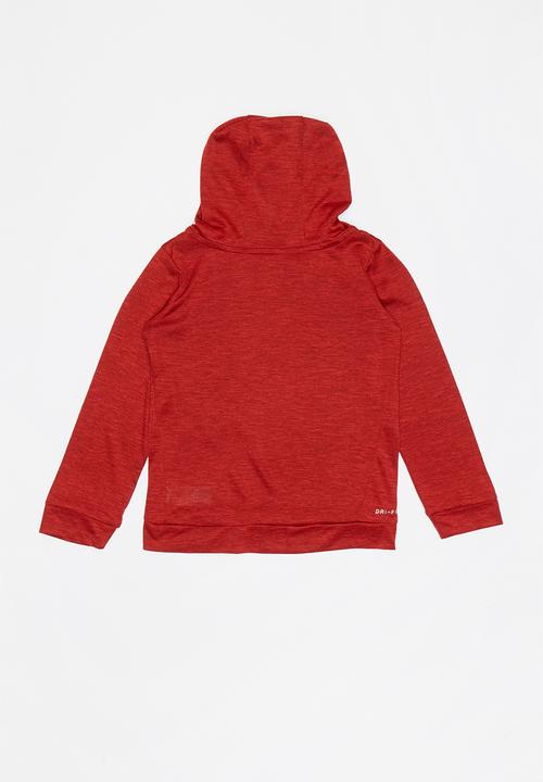 Nike - Nike dri-fit breathe hoodie - red