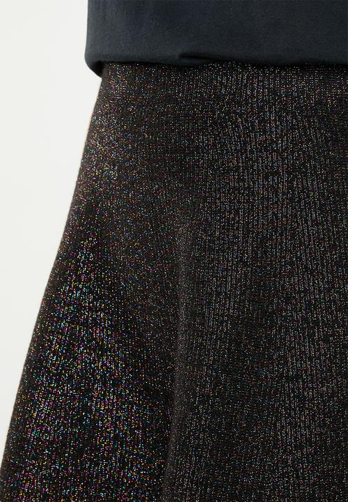 Vero Moda - Multa lurex skirt - black