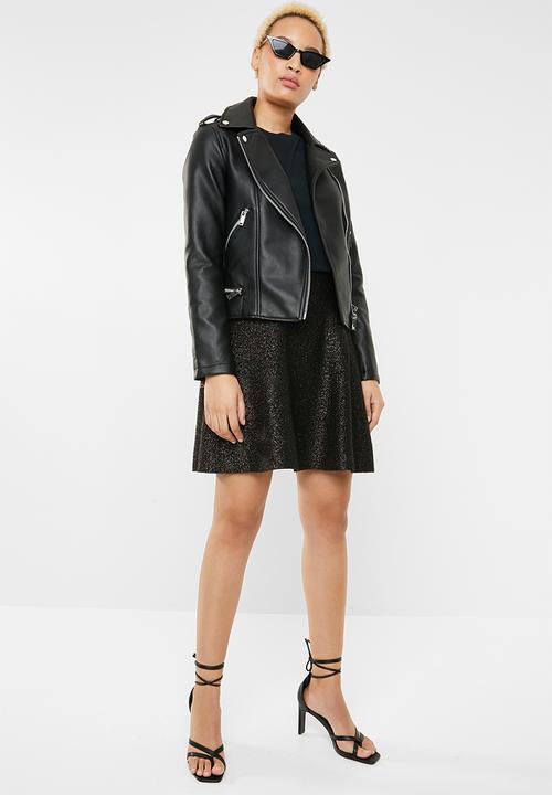 Vero Moda - Multa lurex skirt - black